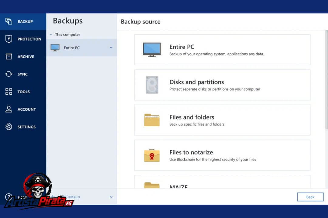 Acronis True Image Download V26.10.42902 Free Full Español screenshot