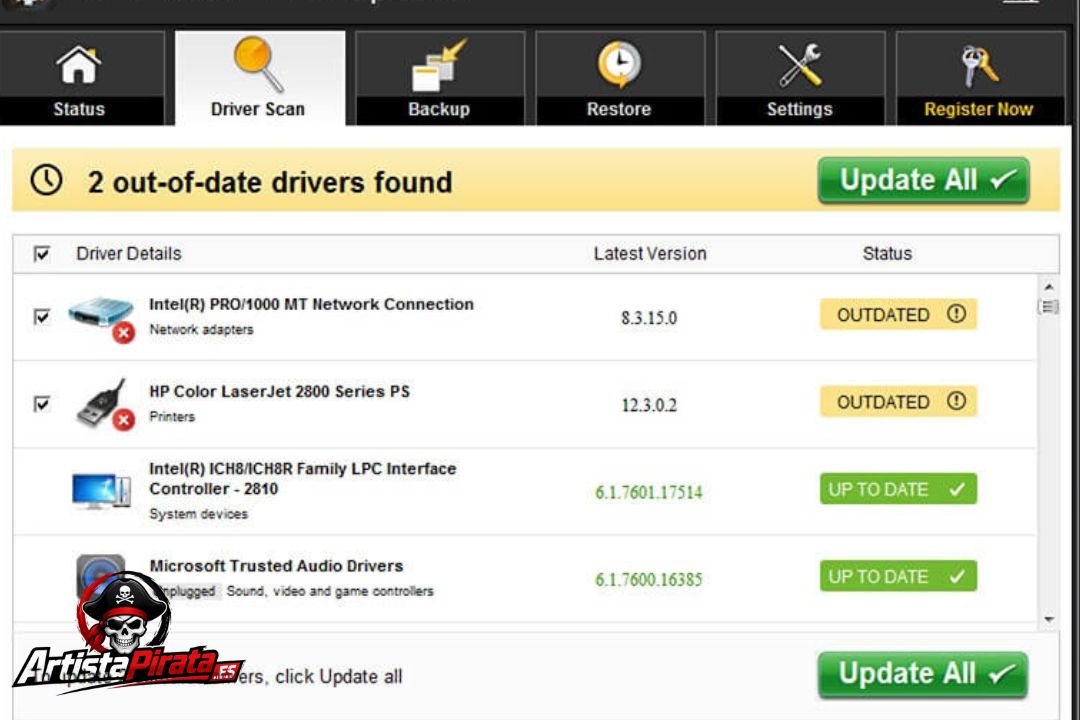 Advanced Driver Updater Full V4.6.1086.8640 Version Download screenshot