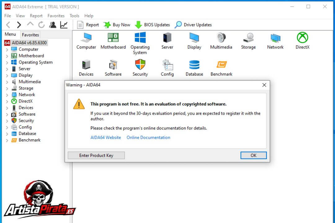 Aida64 Descargar V8.25.8200 Full Gratis En Español (2026) screenshot