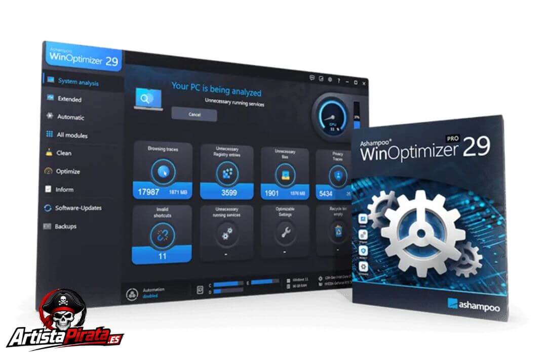 Ashampoo Winoptimizer Crack V29.0.1 Gratis Descargar 2026