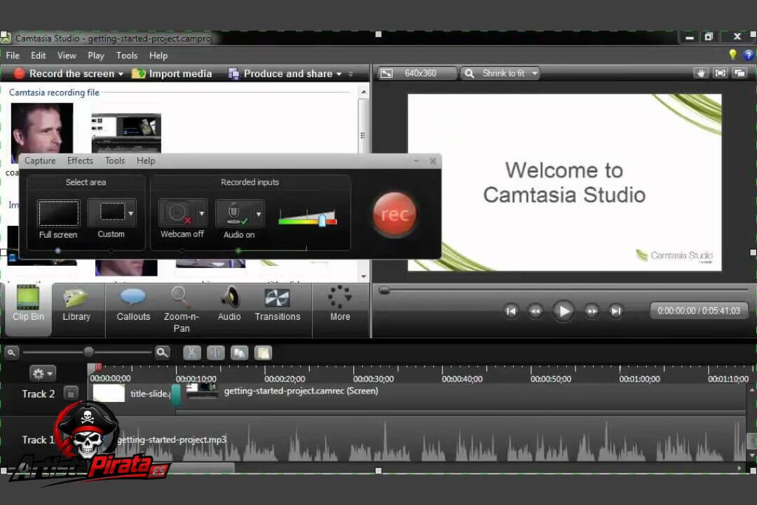 Camtasia Studio 8 Descargar V8.6 Gratis Full Español (2026) screenshot