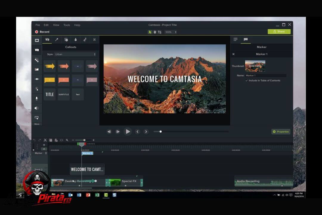 Camtasia Studio 9 Gratis V9.1.2 Download Full Español 2026 screenshot