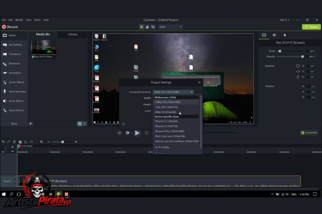 Camtasia Studio 9 Gratis V9.1.2 Download Full Español 2026 screenshot