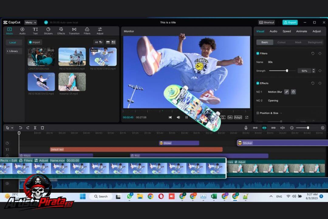 Capcut Descargar V17.8.0 Última Versión Para Pc En Español screenshot