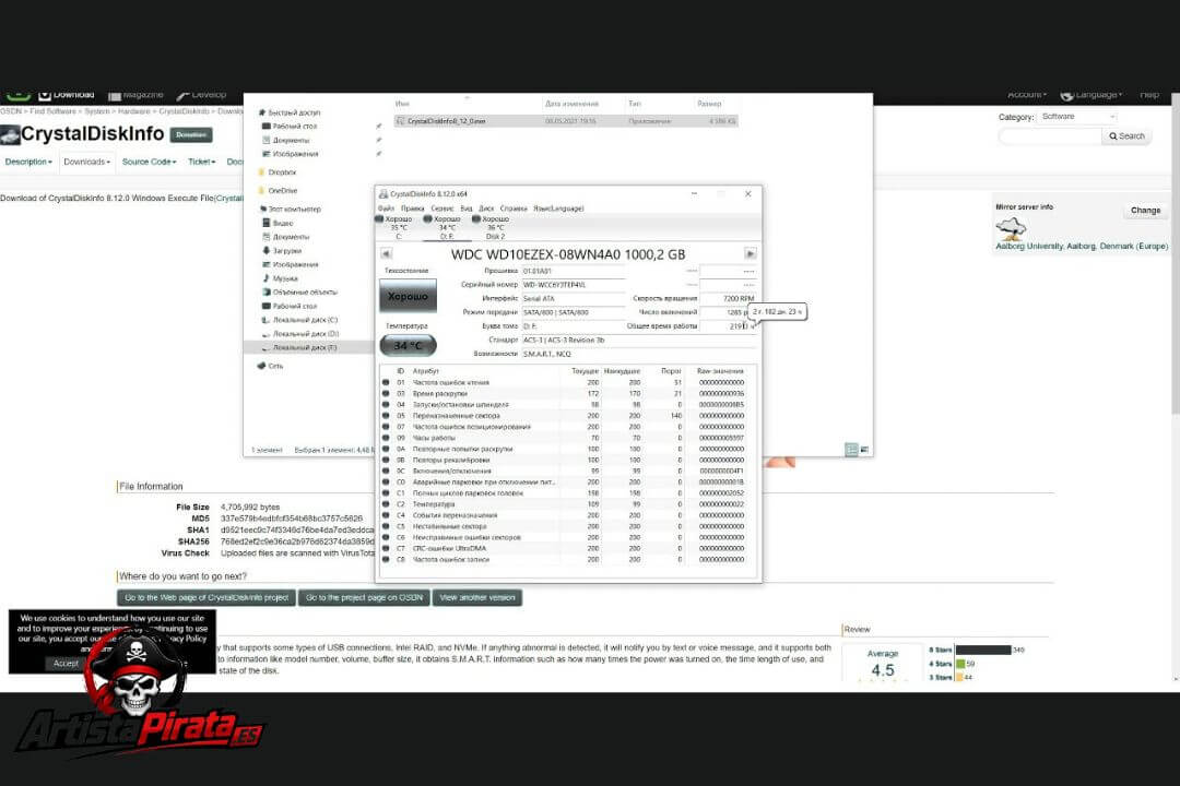 Crystaldiskinfo Descargar V9.9.1 Gratis En Full Español 2026 screenshot