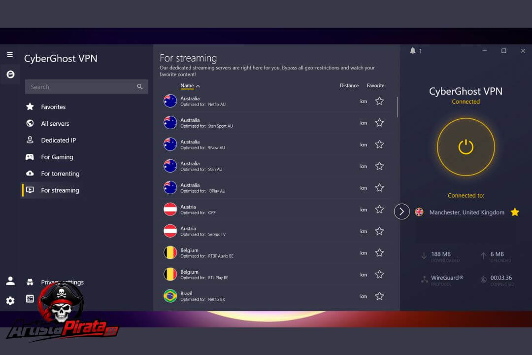 Cyberghost Vpn Gratis V8.4.11.14569 Descargar Full En Español screenshot