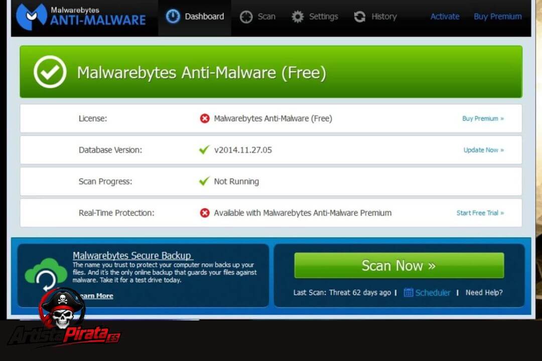 Descargar Malwarebytes Anti Malware V5.23.1 Gratis Español screenshot