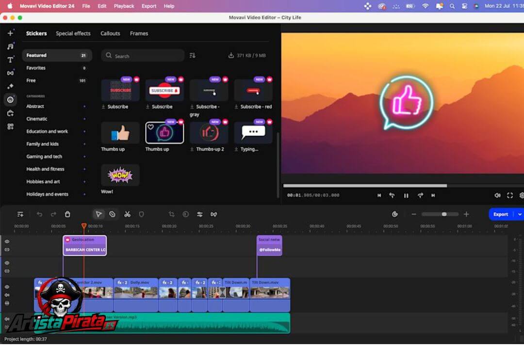 Descargar Movavi Video Editor V26.15.0 Full Español Gratis screenshot