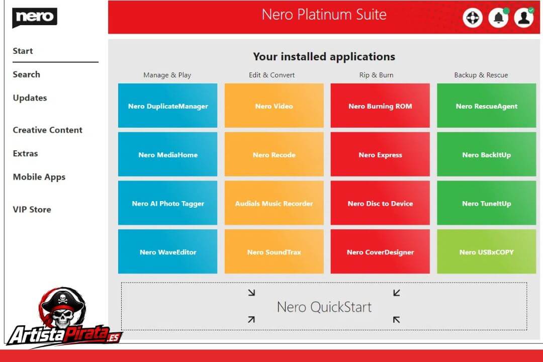 Descargar Nero Platinum V28.5.30060.0 Gratis En Español 2026 screenshot