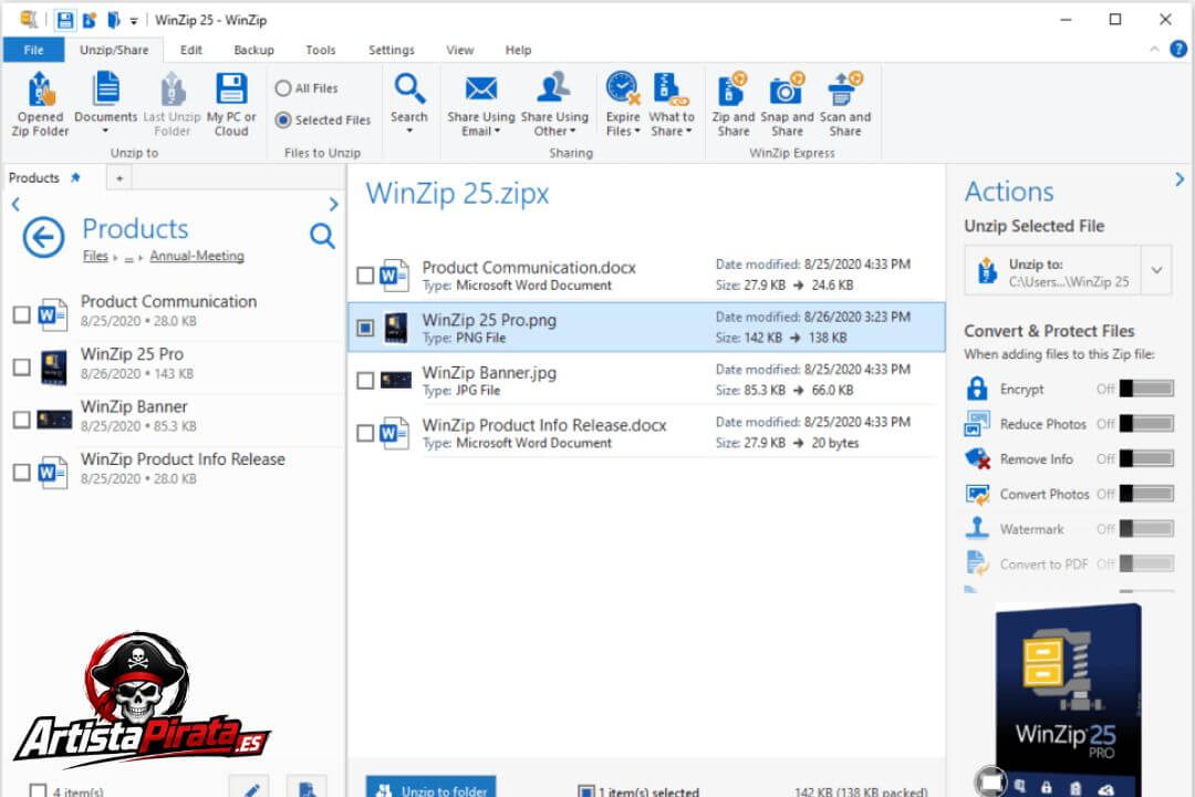 Descargar Winzip V27.0.15240 Gratis Para Pc En Full Español screenshot
