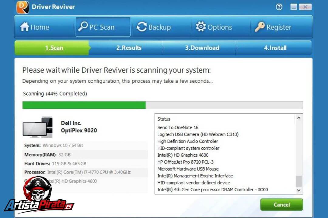 Driver Reviver Full V5.44.0.8 Gratis Descargar En Español screenshot