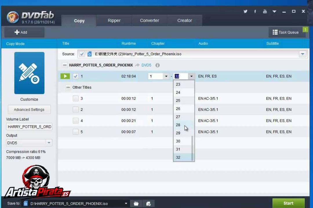 Dvdfab Full Crack V13.0.5.9 Gratis Descargar En Español screenshot
