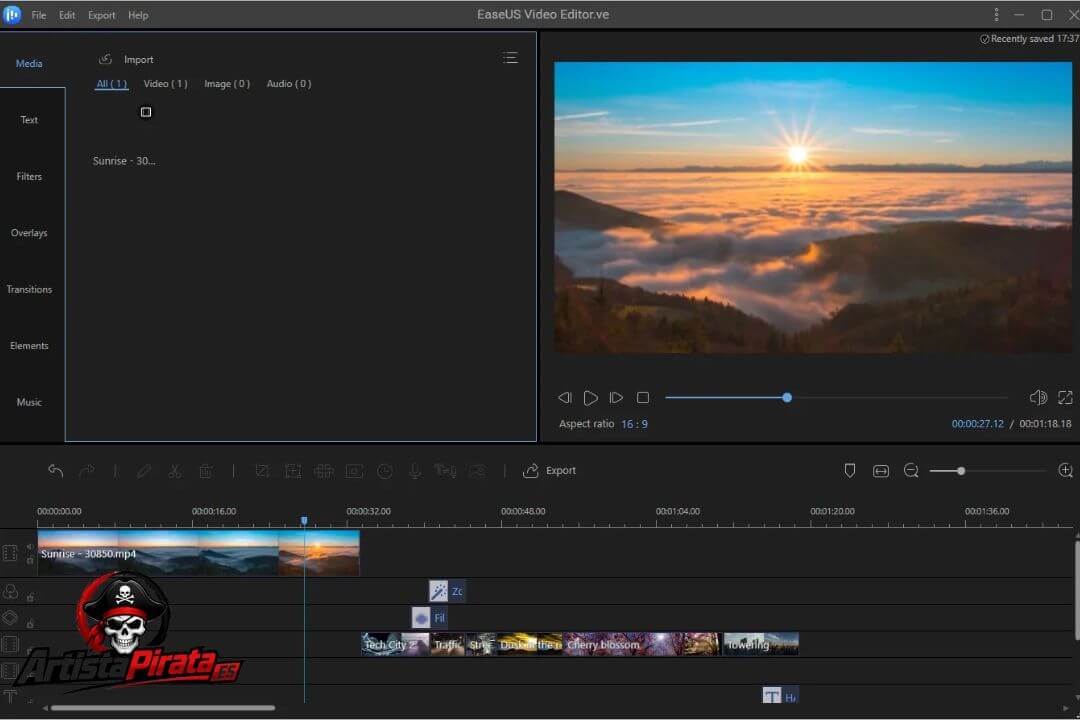 Easeus Video Editor Crack V2.4.1 Descargar Gratis En Español screenshot