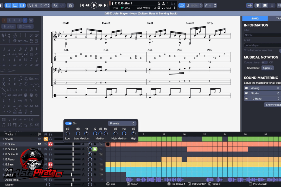 Guitar Pro 8 Descargar V8.1.5 + License Key Full Español screenshot
