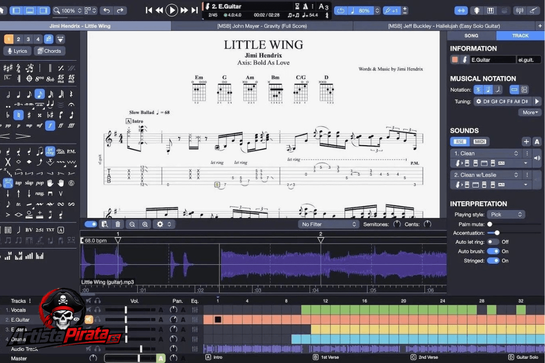 Guitar Pro 8 Descargar V8.1.5 + License Key Full Español screenshot