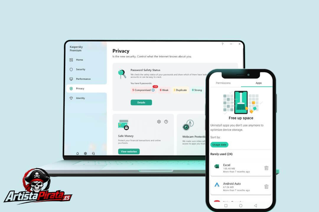 Kaspersky Premium Descargar V21.23.6.614 Full Crack Español screenshot