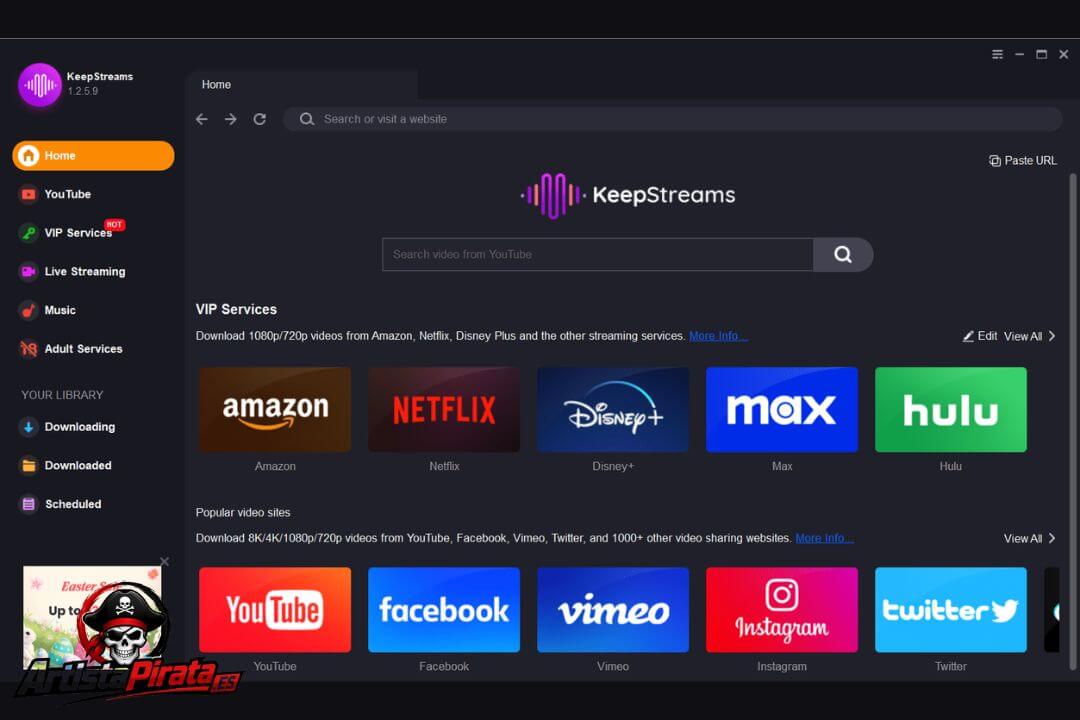 Keepstreams Full Crack V2.0.1.8 Free Download Full Español screenshot