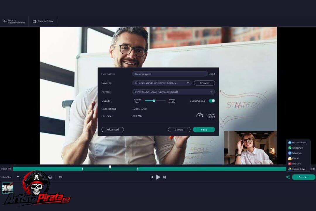 Movavi Screen Recorder Crack V24.7.0 Descargar Full Español screenshot