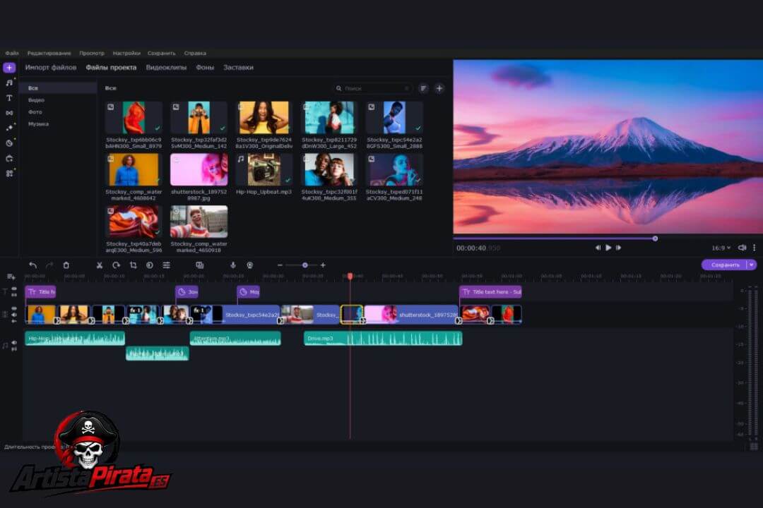 Movavi Slideshow Maker Crack V25.0.0 Descargar En Español screenshot