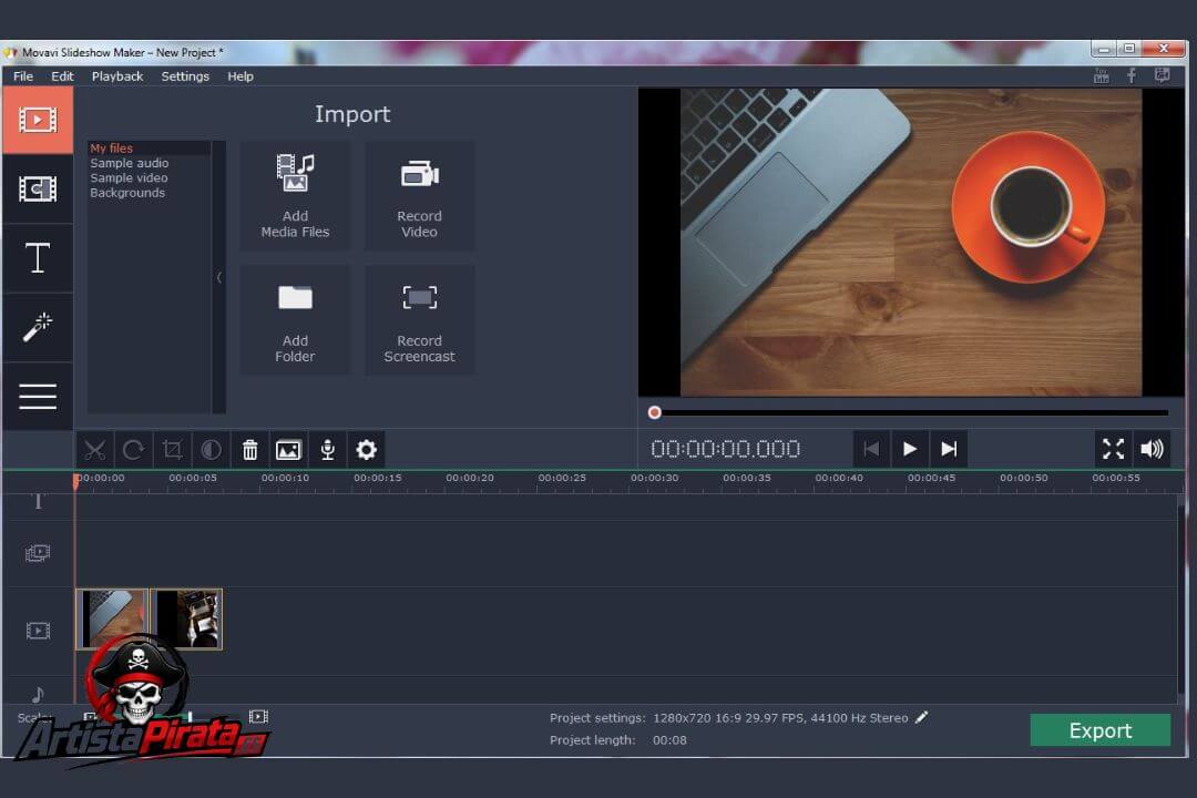 Movavi Slideshow Maker Crack V25.0.0 Descargar En Español screenshot