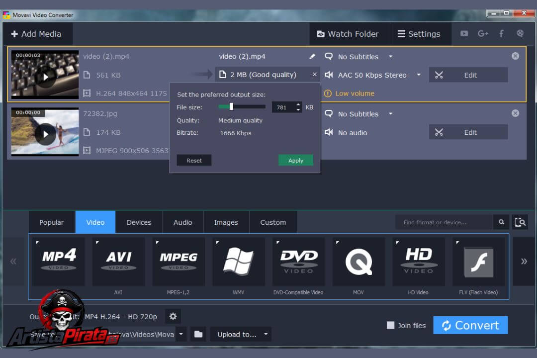 Movavi Video Converter Full Crack V24.4.0 En Español Gratis screenshot