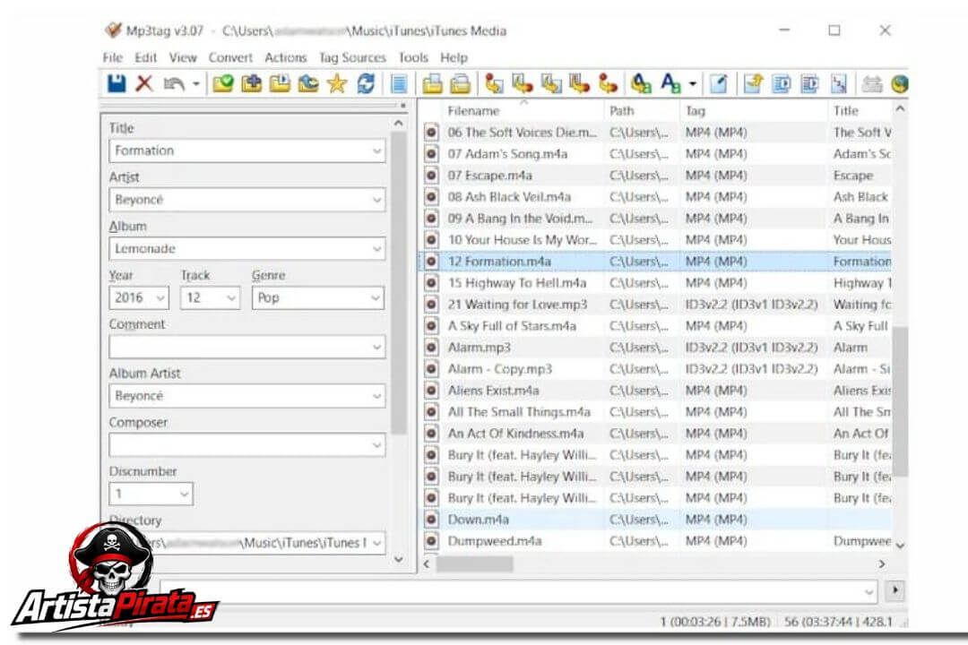 Mp3tag Gratis V3.34.1 Download Parac PC En Español (2026) screenshot