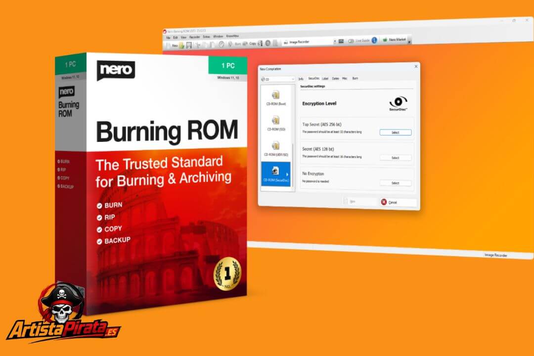 Nero Burning Rom Descargar 28.5.1020.0 Gratis Español (2026)