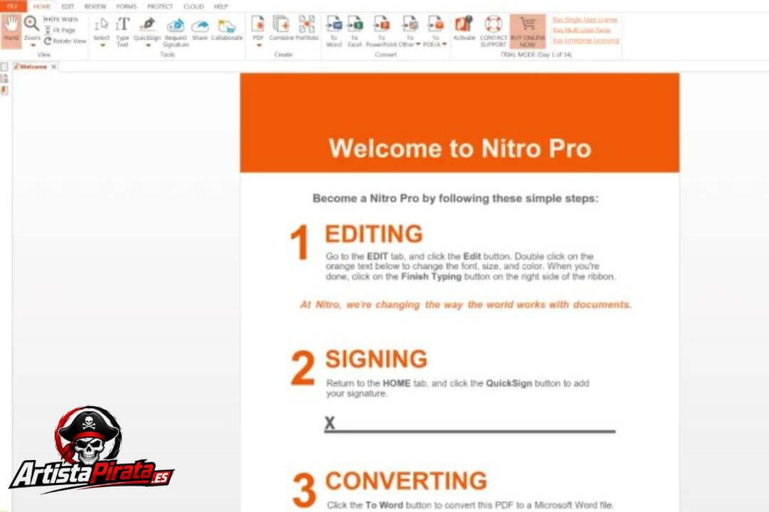Nitro Pdf Full 14.43.6.0 Gratis Descargar (2026) En Español screenshot