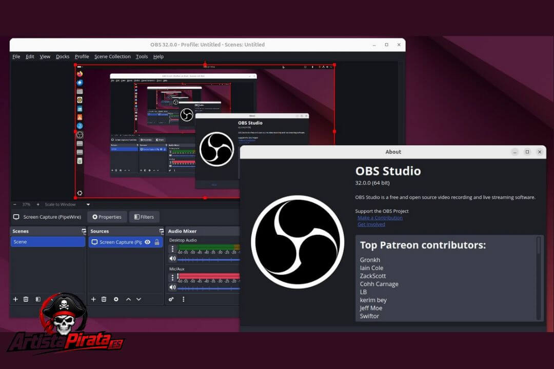 Obs Studio Descargar V32.1.2 Gratis Para Pc Full En Español screenshot