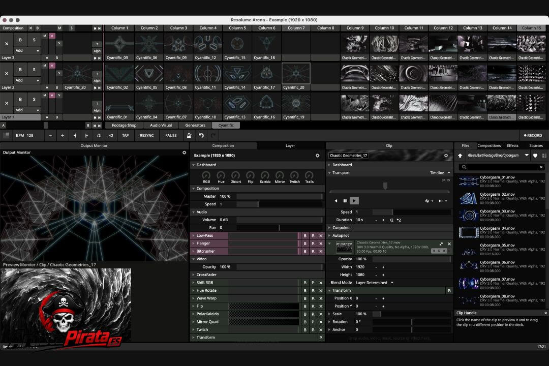 Resolume Arena Crack V7.26.1 Descargar Full Español 64 Bits screenshot