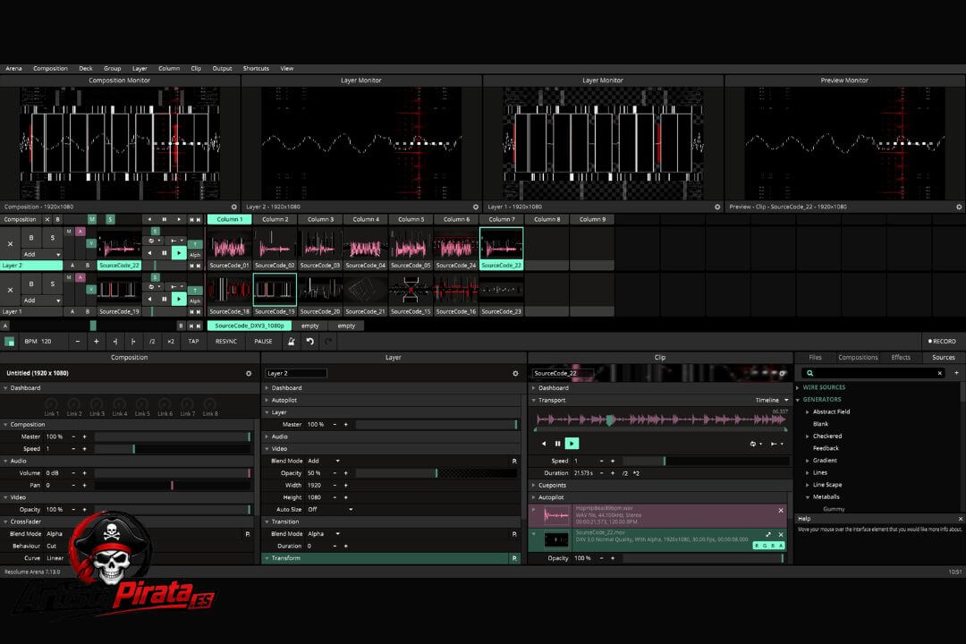 Resolume Arena Crack V7.26.1 Descargar Full Español 64 Bits screenshot