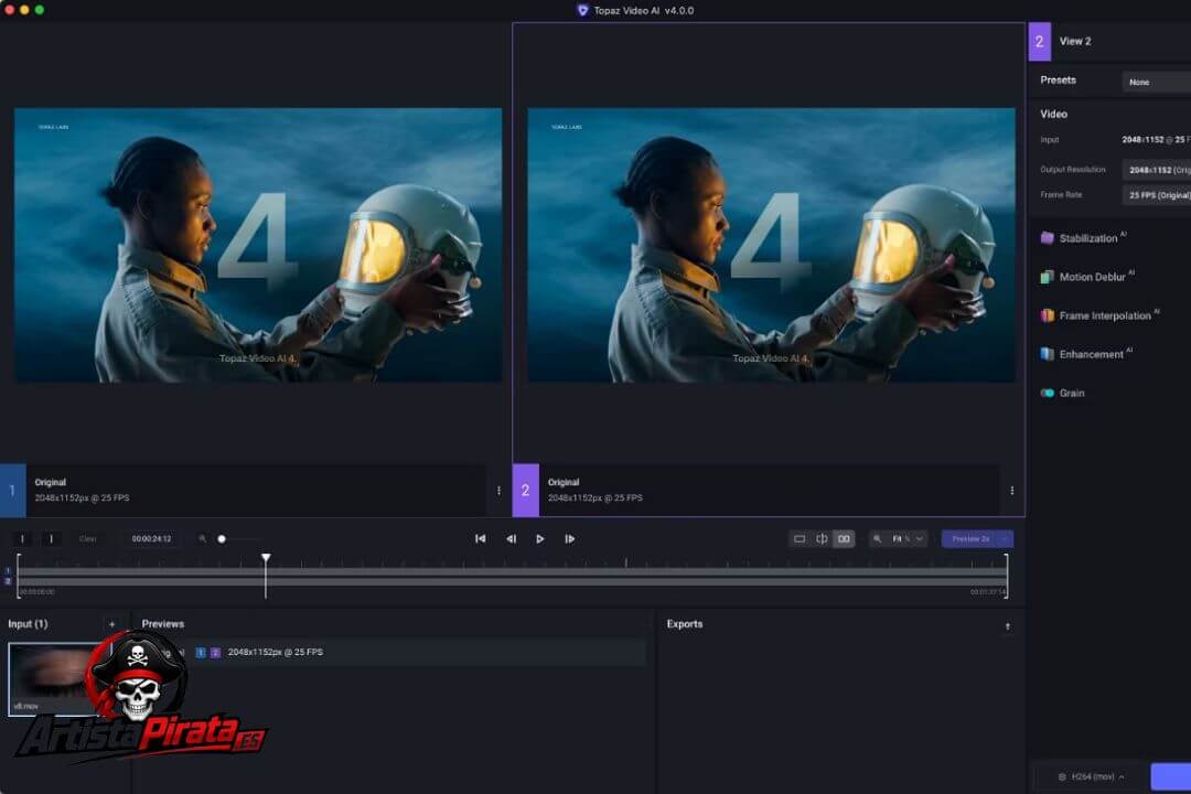 Topaz Video Enhance Ai Crack V7.1.5 Descargar Gratis (2026) screenshot
