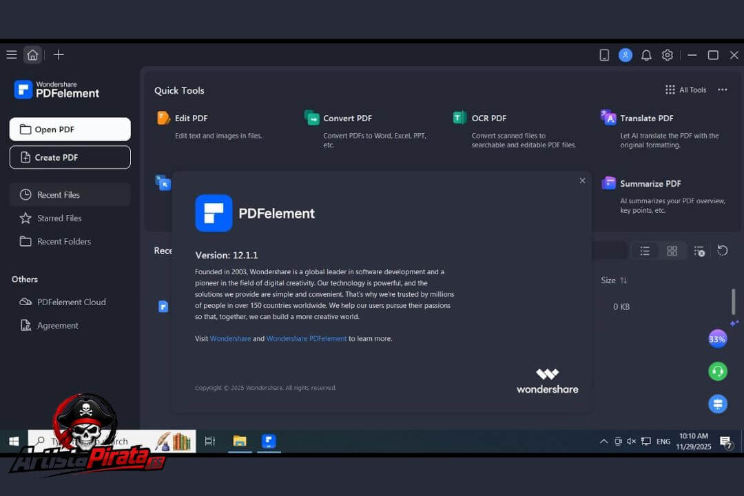 Wondershare Pdfelement Crack V12.1.17.4188 Gratis Descargar screenshot